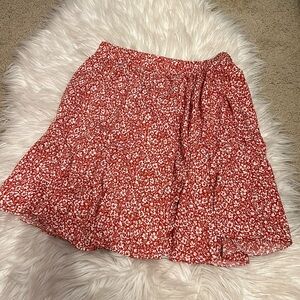 Girls red skirt